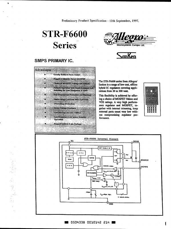 STRF6626 Allegro Microsystems