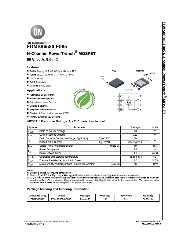 <?=FDMS86580-F085?> डेटा पत्रक पीडीएफ