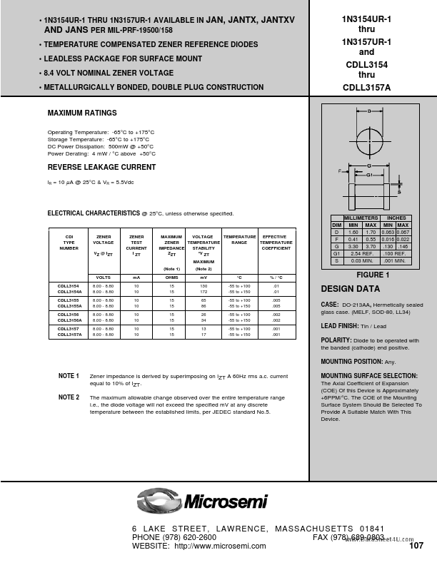 <?=CDLL3154A?> डेटा पत्रक पीडीएफ