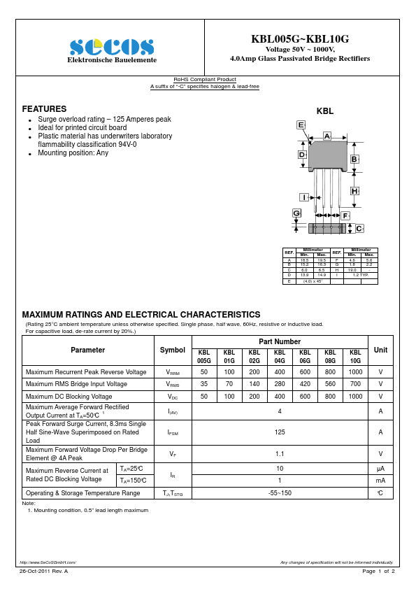 KBL005G