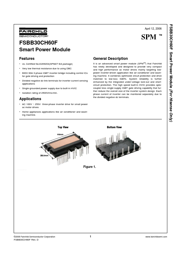 <?=FSBB30CH60F?> डेटा पत्रक पीडीएफ