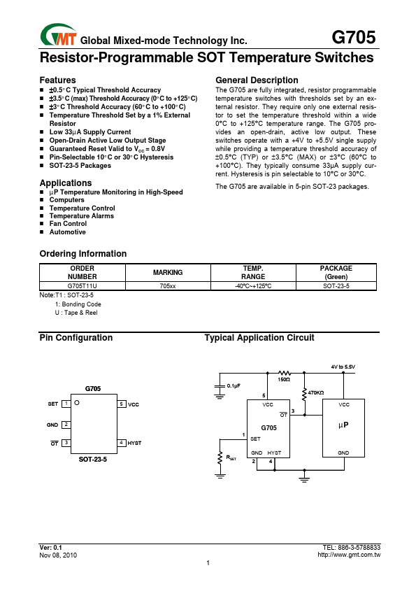 G705 Global Mixed-mode Technology