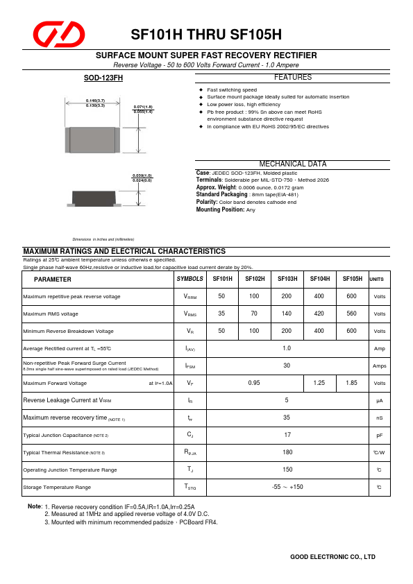 SF105H GOOD ELECTRONIC