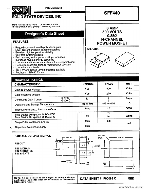 SFF440 SSDI