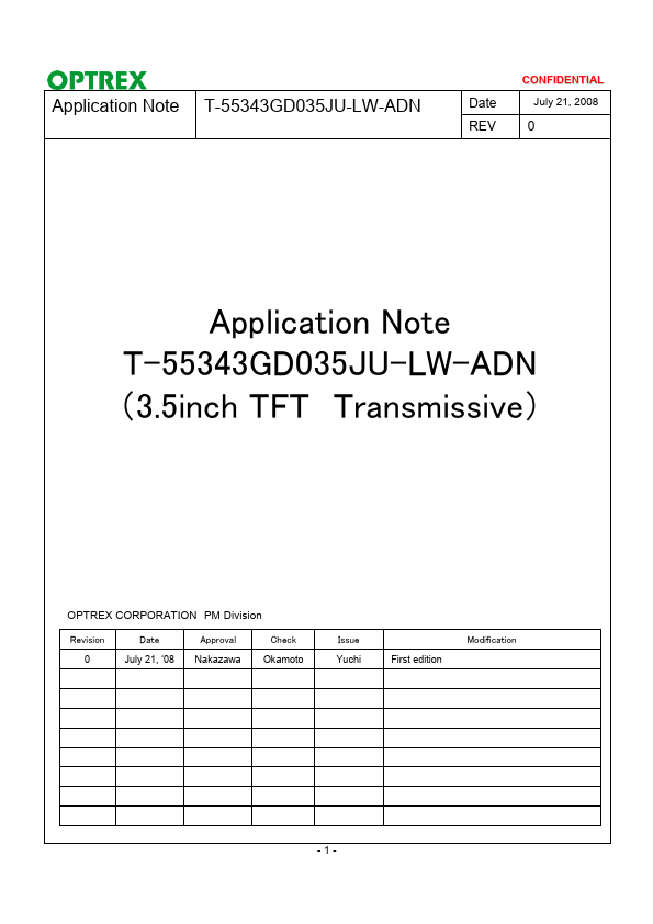 <?=T-55343GD035JU-LW-ADN?> डेटा पत्रक पीडीएफ