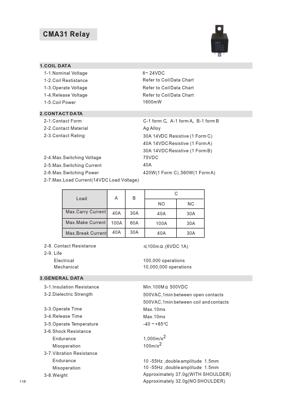 CMA31-DC24V