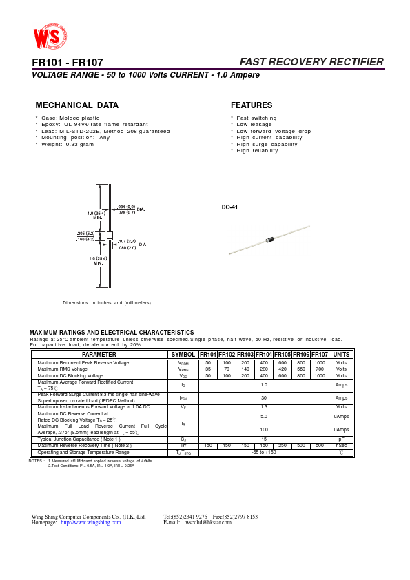 FR103 Wing Shing Computer Components