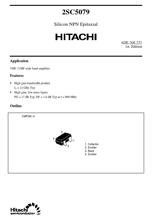 2SC5079 Hitachi Semiconductor
