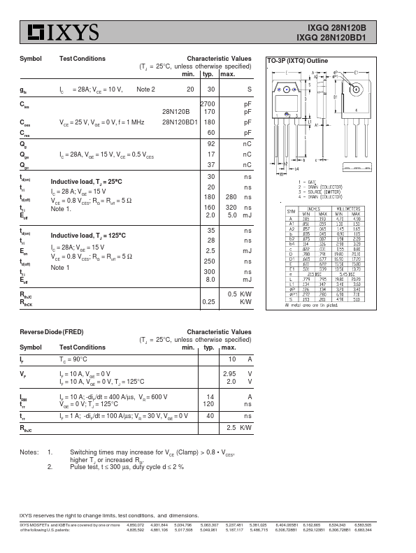 IXGQ28N120B