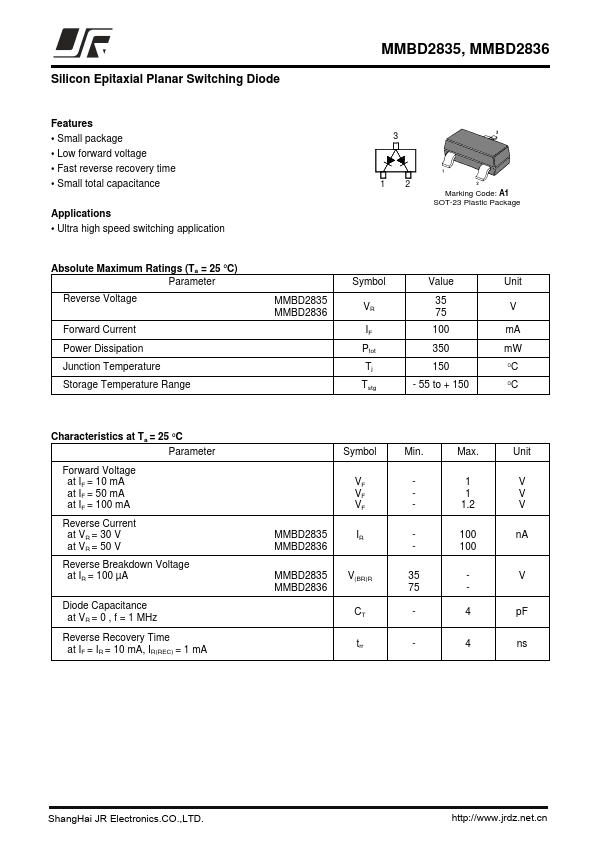 MMBD2835 JR