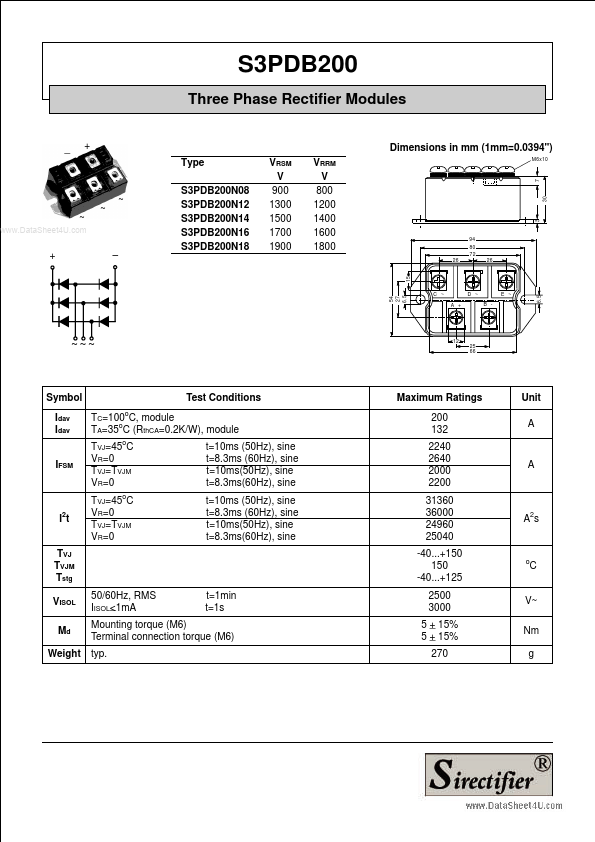 <?=S3PDB200?> डेटा पत्रक पीडीएफ