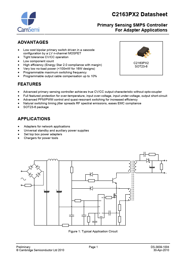 C2163PX2 Cambridge Semiconductor