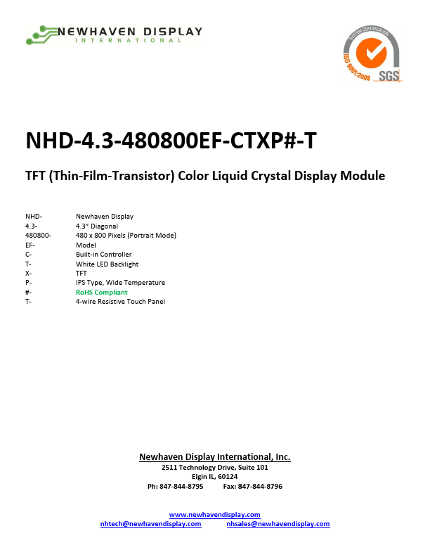 <?=NHD-4.3-480800EF-CTXP-T?> डेटा पत्रक पीडीएफ