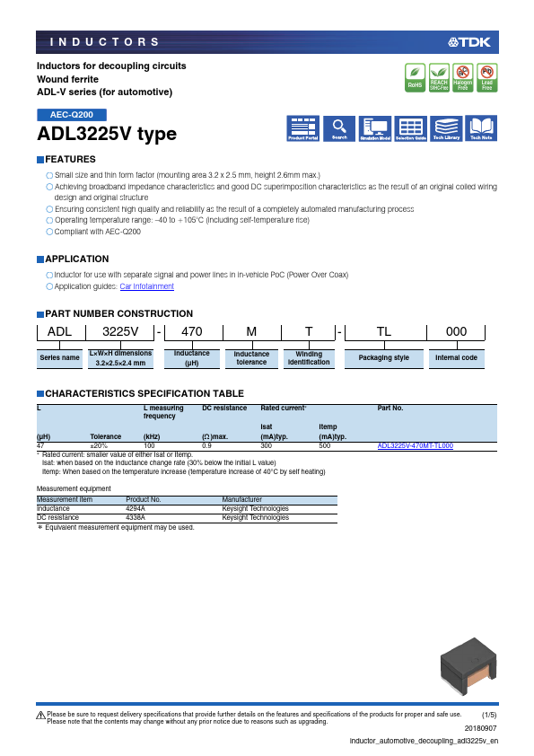 <?=ADL3225V?> डेटा पत्रक पीडीएफ