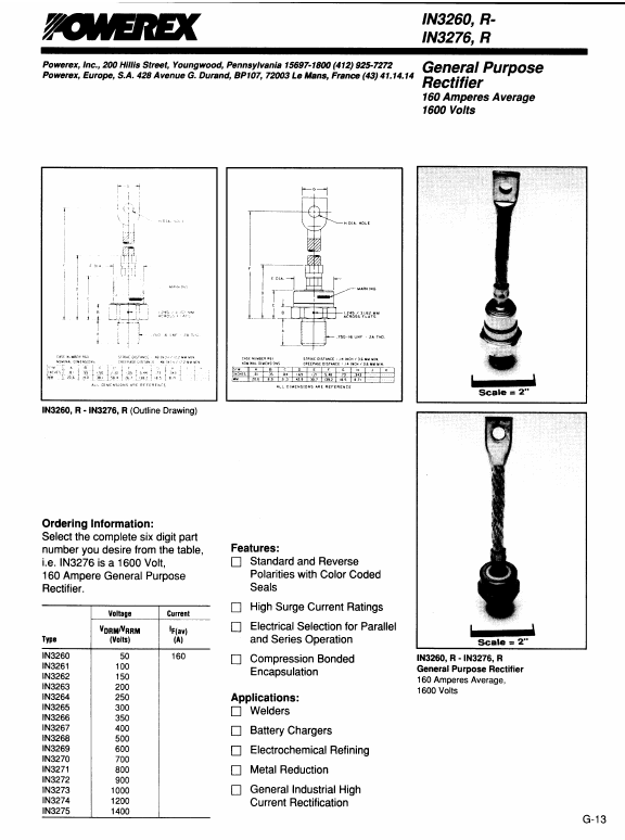 R-IN3275 Powerex Power Semiconductors