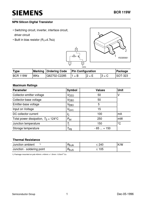 Q62702-C2285 Siemens Semiconductor Group