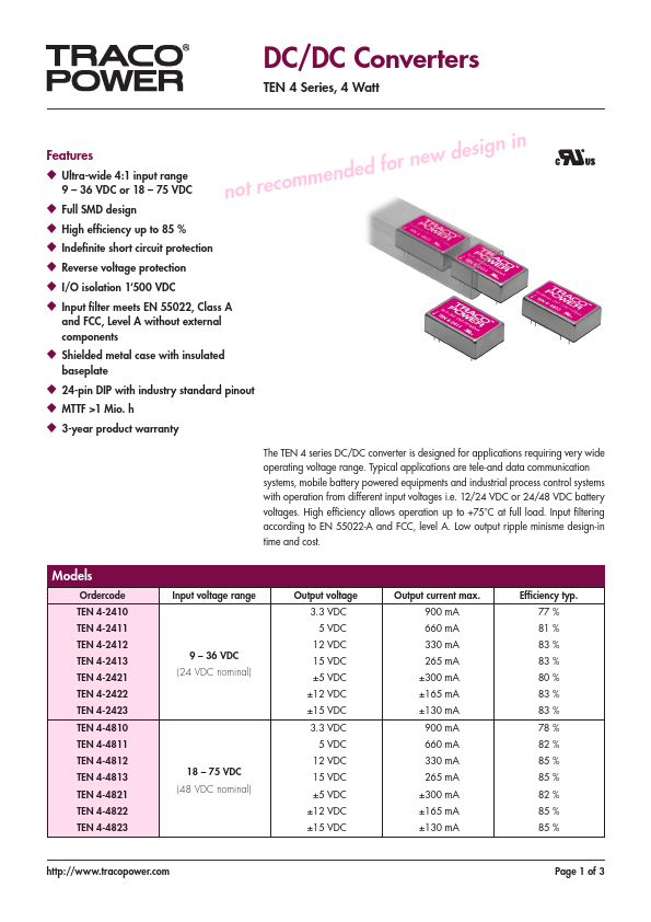 TEN4-2411 TRACO