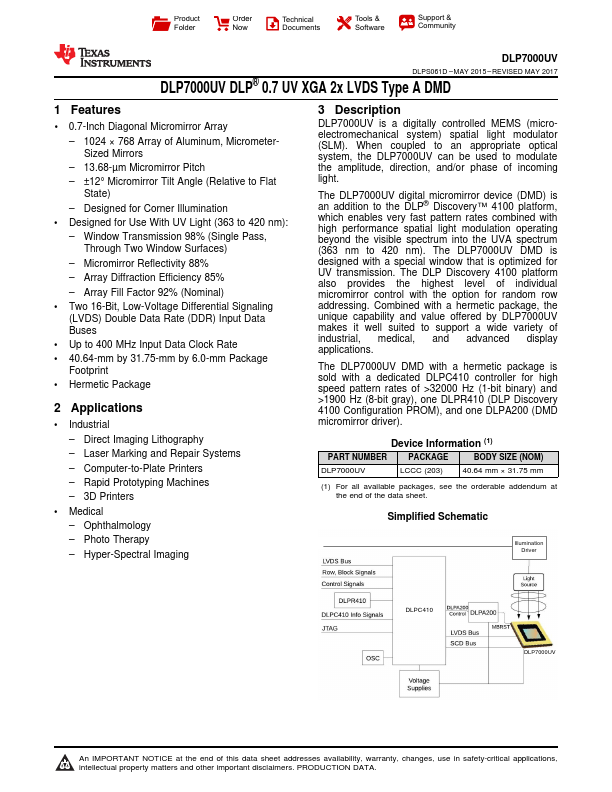 DLP7000UV Texas Instruments