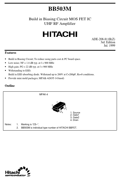 BB503M Hitachi