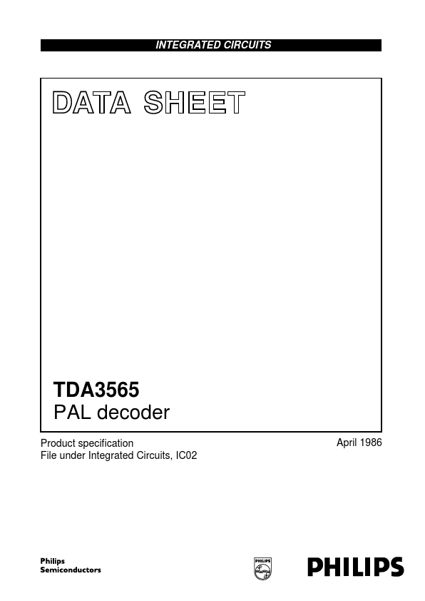 <?=TDA3565?> डेटा पत्रक पीडीएफ