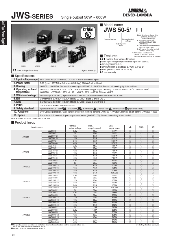 JWS150-15 DENSEI-LAMBDA