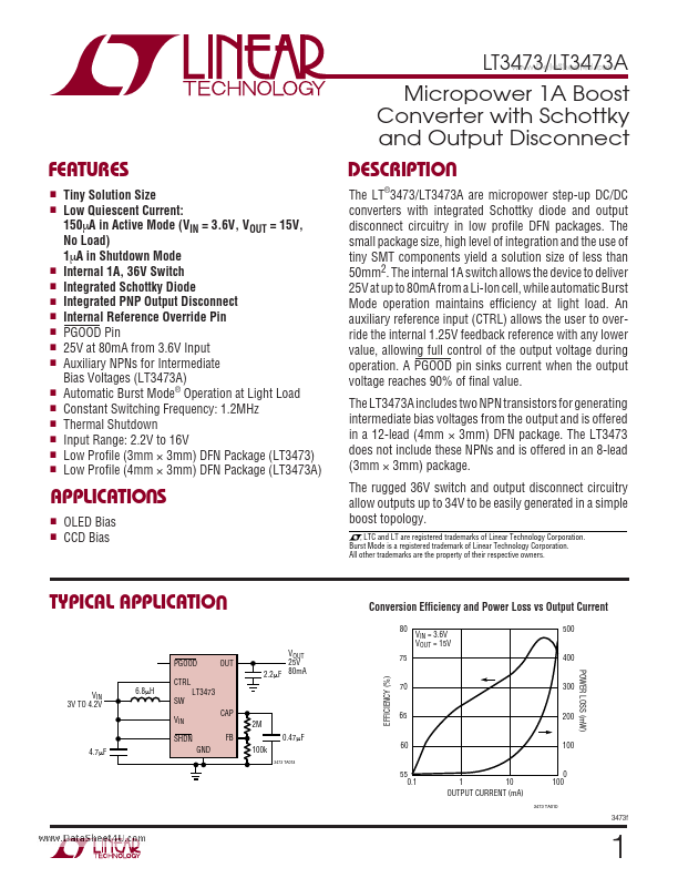 <?=LT3473A?> डेटा पत्रक पीडीएफ