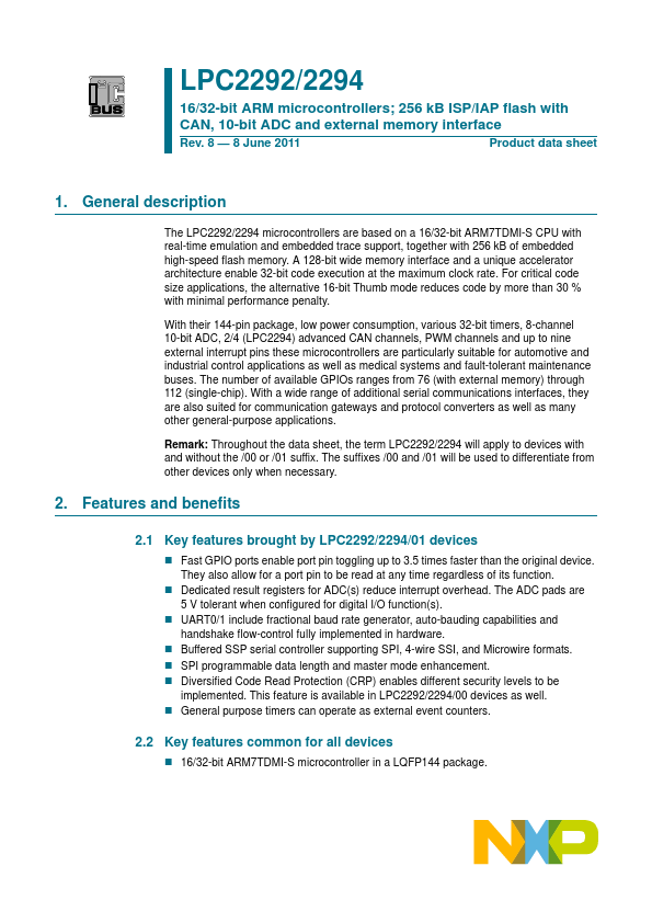 LPC2292 NXP