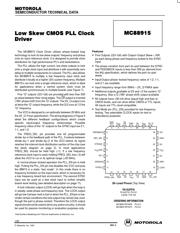 MC88915 Motorola