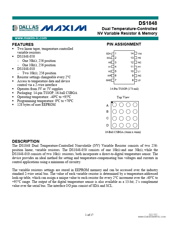 DS1848 Dallas Semiconductor