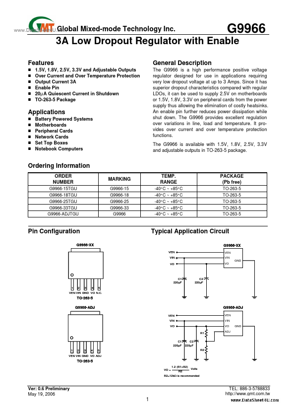 G9966 Global Mixed-mode Technology