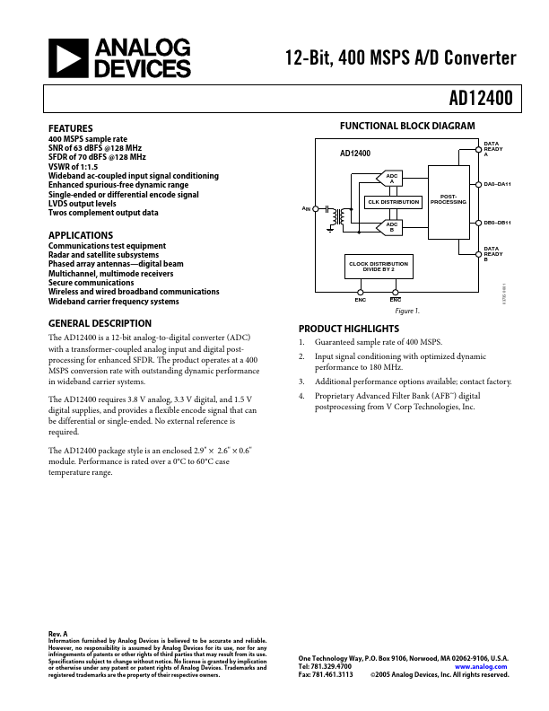 AD12400 Analog Devices