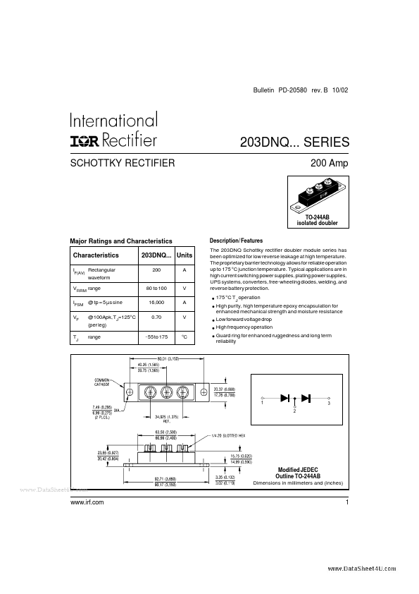 203DNQ100 International Rectifier