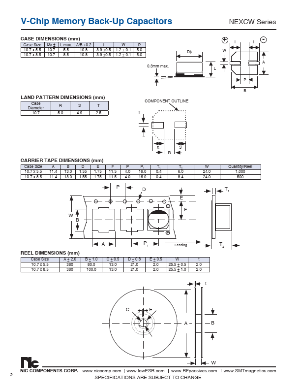 NEXCW104Z3.5V10.7X5.5TRF