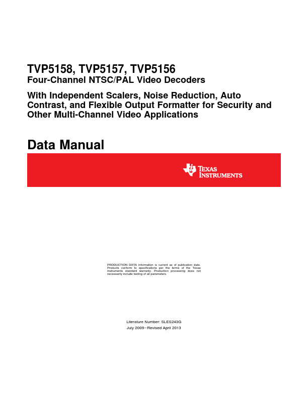 TVP5158 Texas Instruments