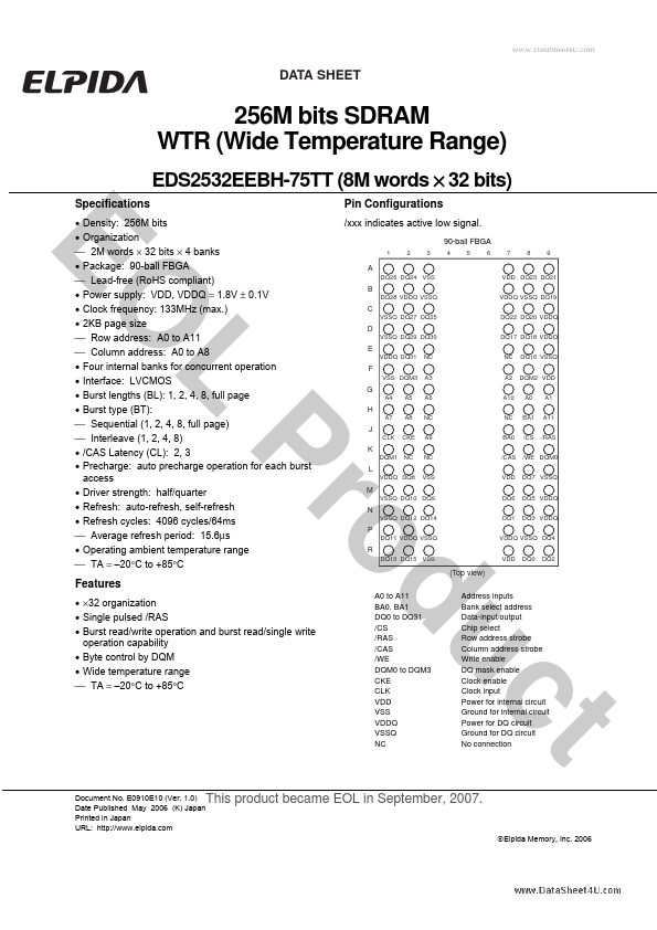 <?=EDS2532EEBH-75TT?> डेटा पत्रक पीडीएफ