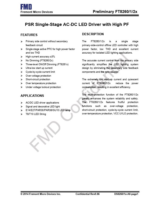 <?=FT8260B?> डेटा पत्रक पीडीएफ