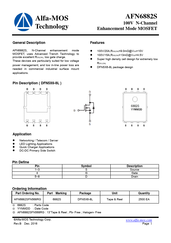 <?=AFN6882S?> डेटा पत्रक पीडीएफ