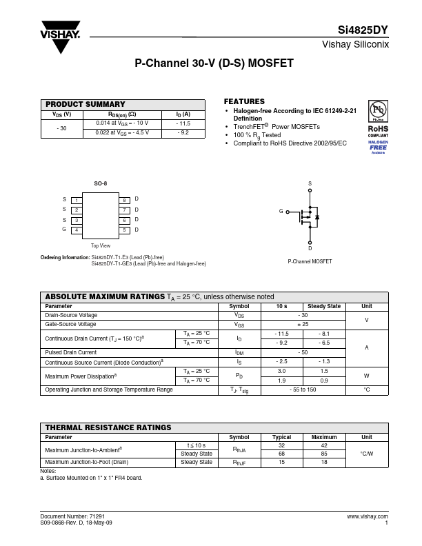 SI4825DY