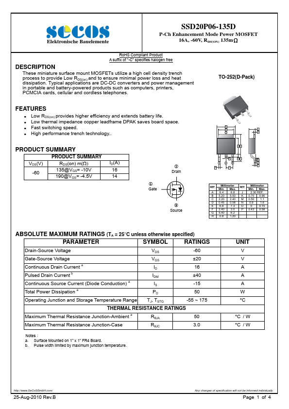 SSD20P06-135D