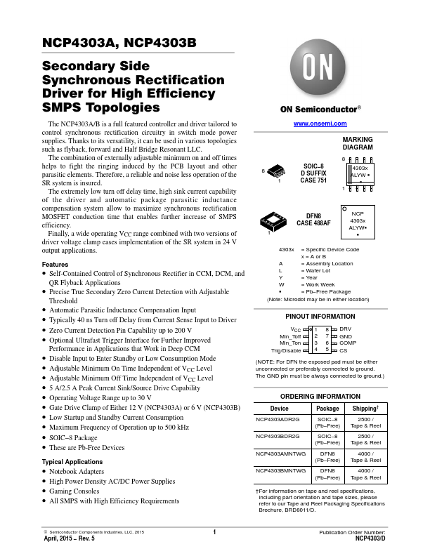 NCP4303A ON Semiconductor