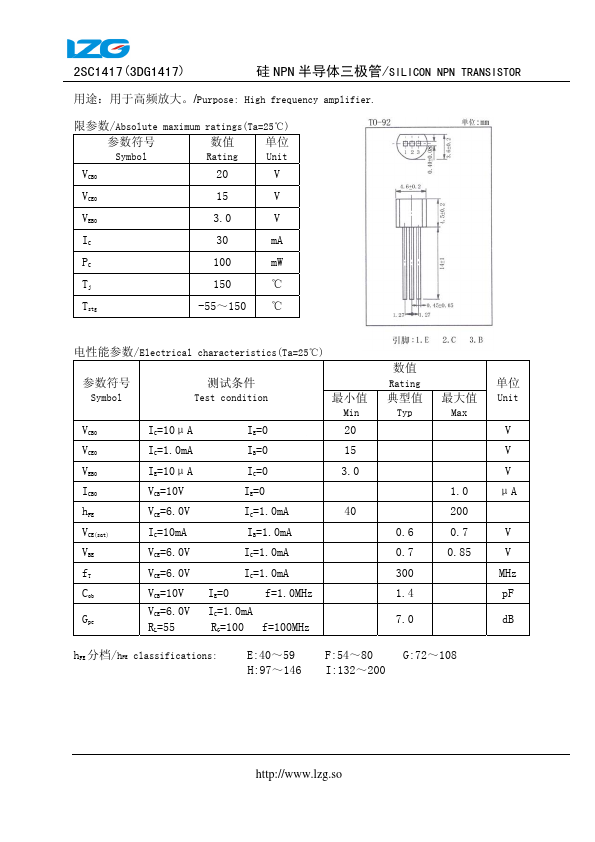 2SC1417 IZG