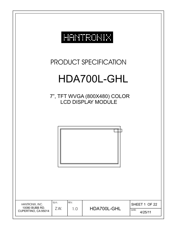<?=HDA700L-GHL?> डेटा पत्रक पीडीएफ