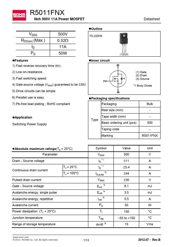 R5011FNX