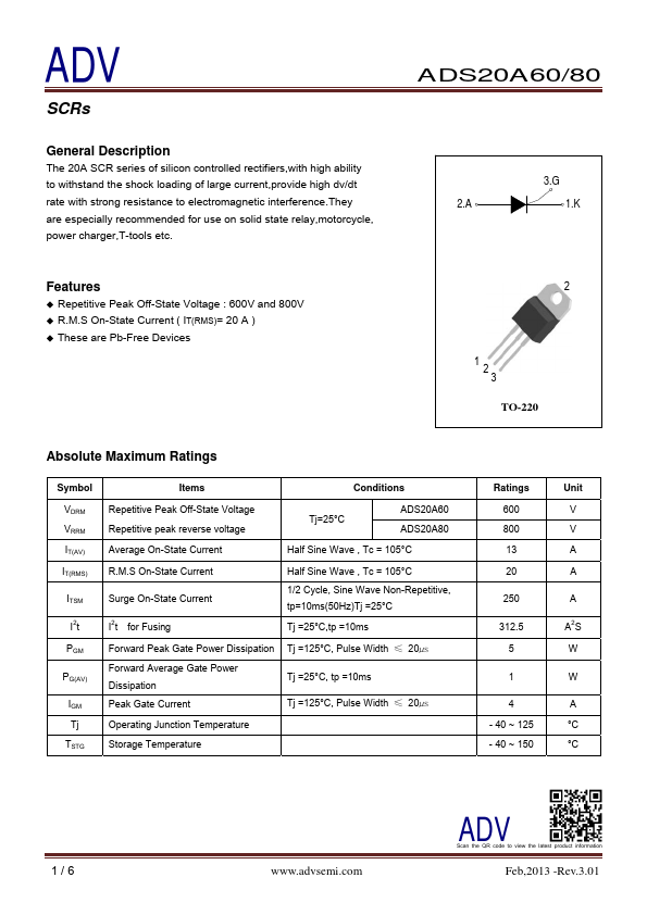 ADS20A60 ADV