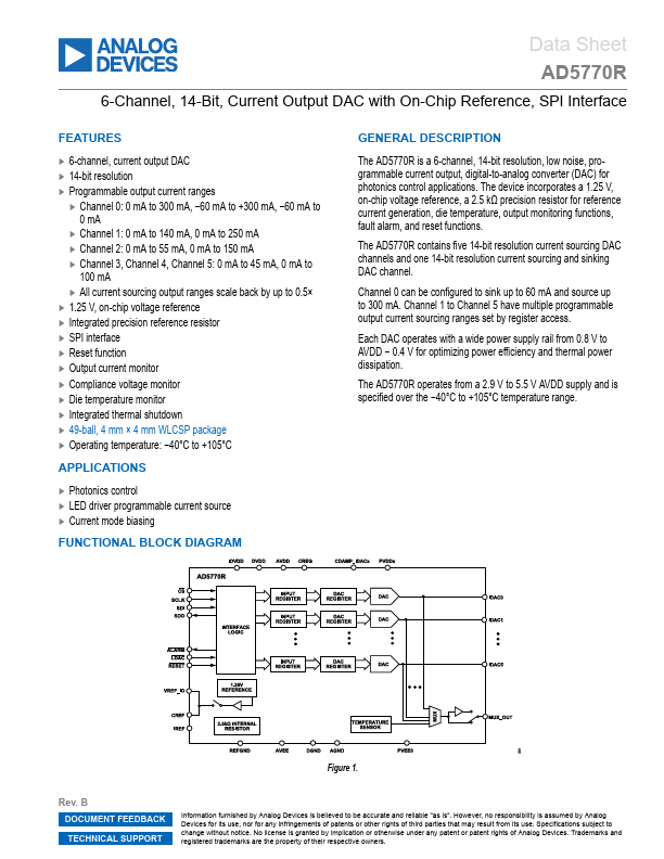 <?=AD5770R?> डेटा पत्रक पीडीएफ