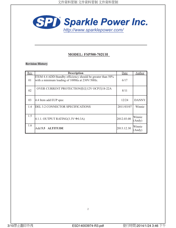 FSP500-702UH