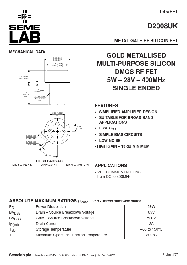 D2008UK Seme LAB