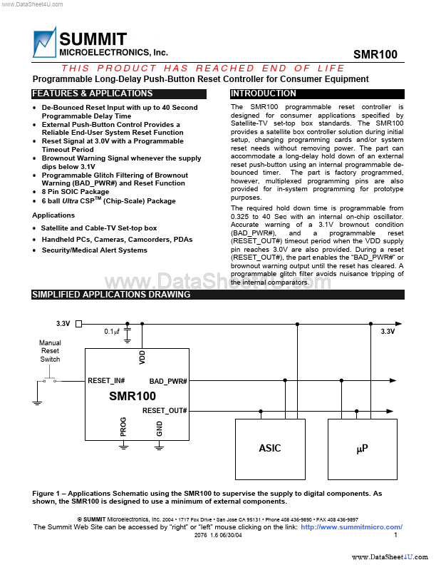 SMR100 Summit Microelectronics