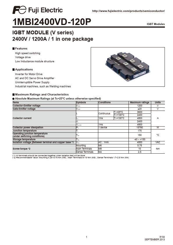 <?=1MBI2400VD-120P?> डेटा पत्रक पीडीएफ