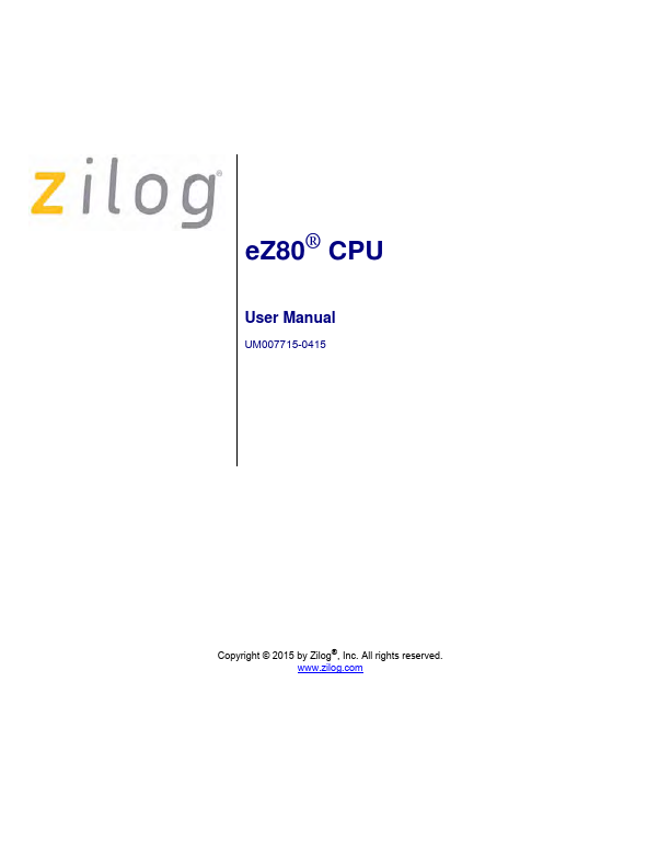 eZ80 Zilog